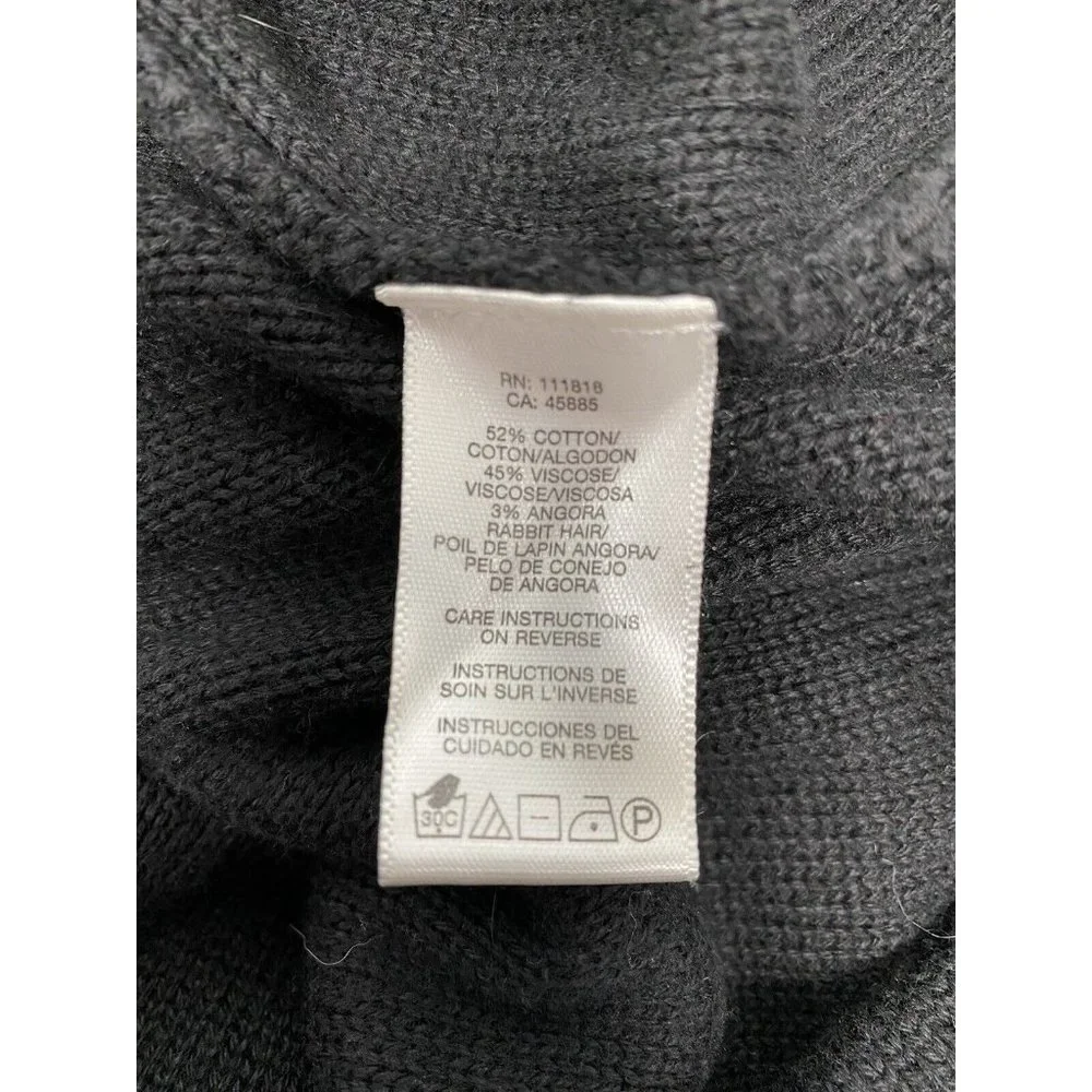 Michael Kors Front Zip Short Sleeve Knit Short Black Casual Dress L